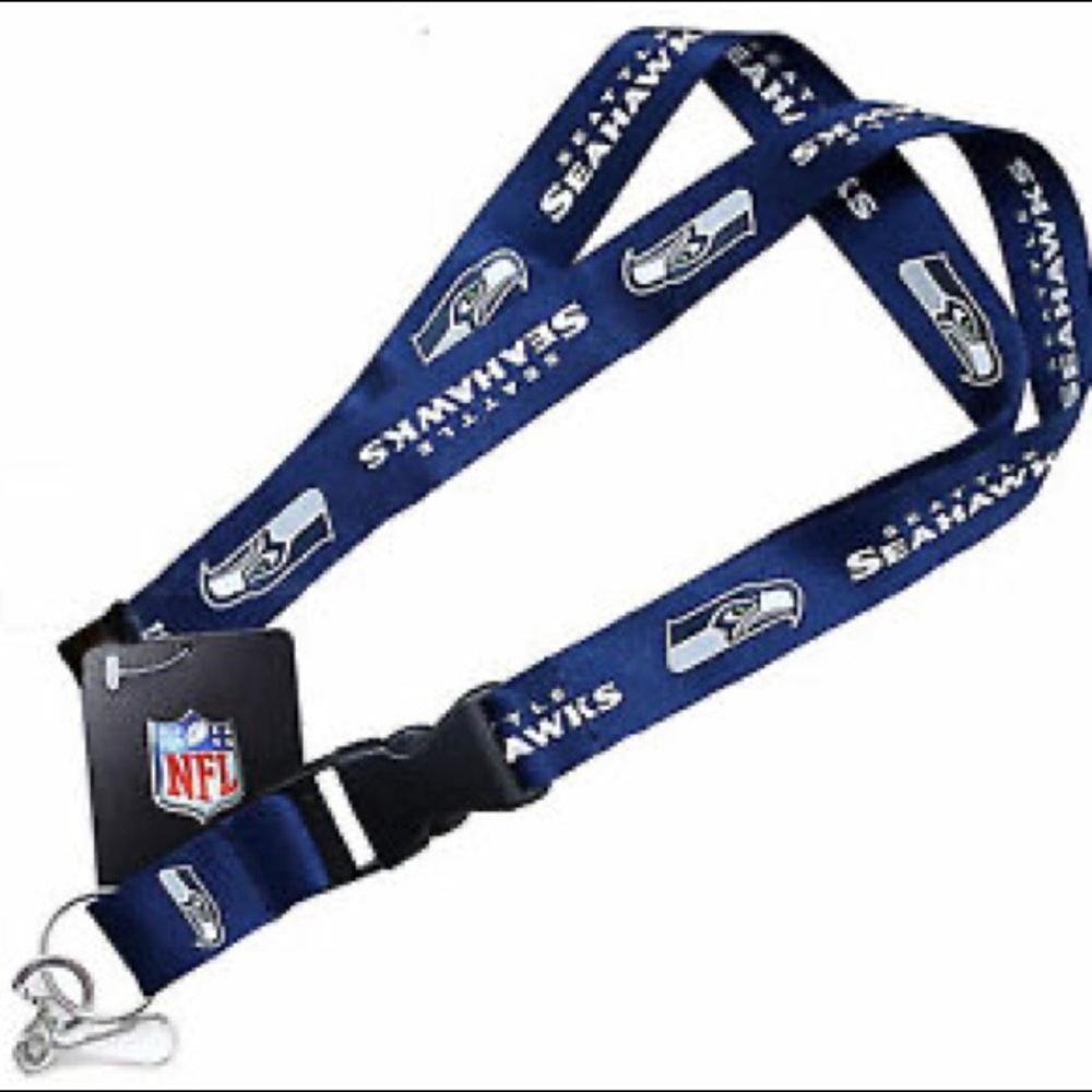 Seattle Seahawks lanyard and keychain
